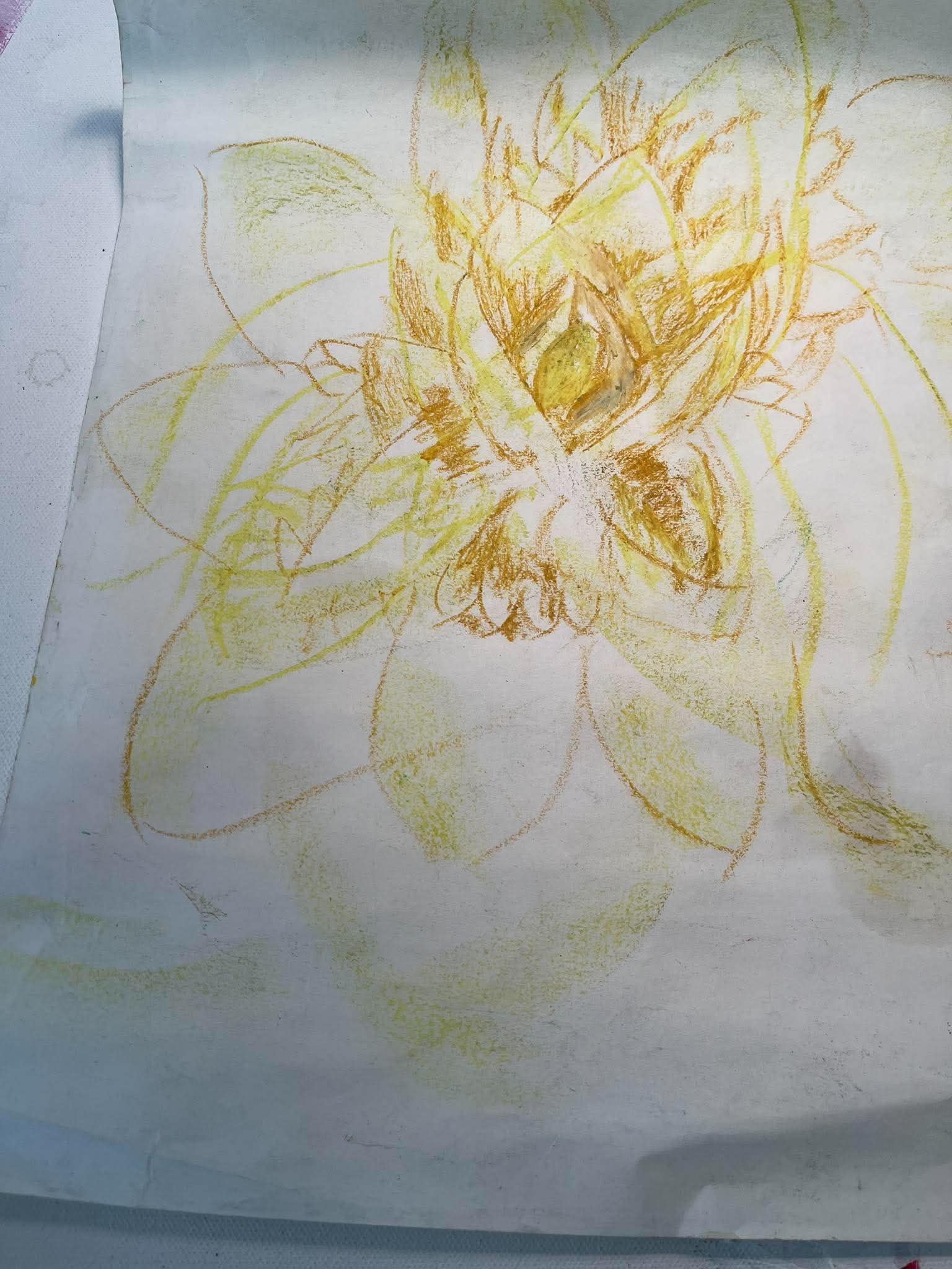 Golden lotus soul portrait