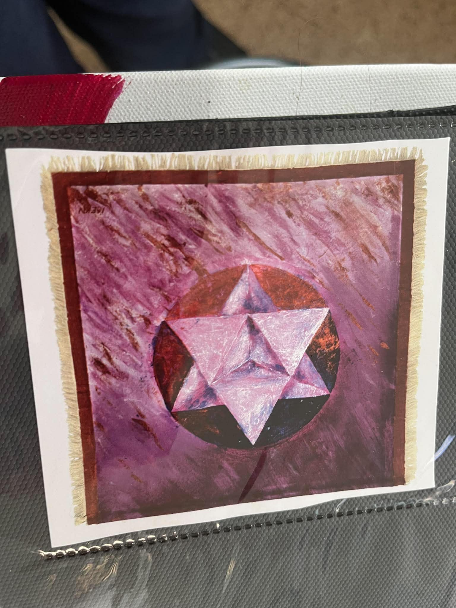 Merkaba star tetrahedron painting