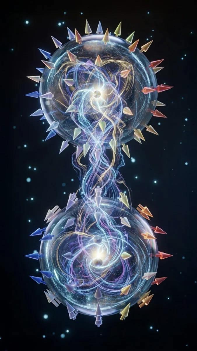 Quantum heartfield resonance art